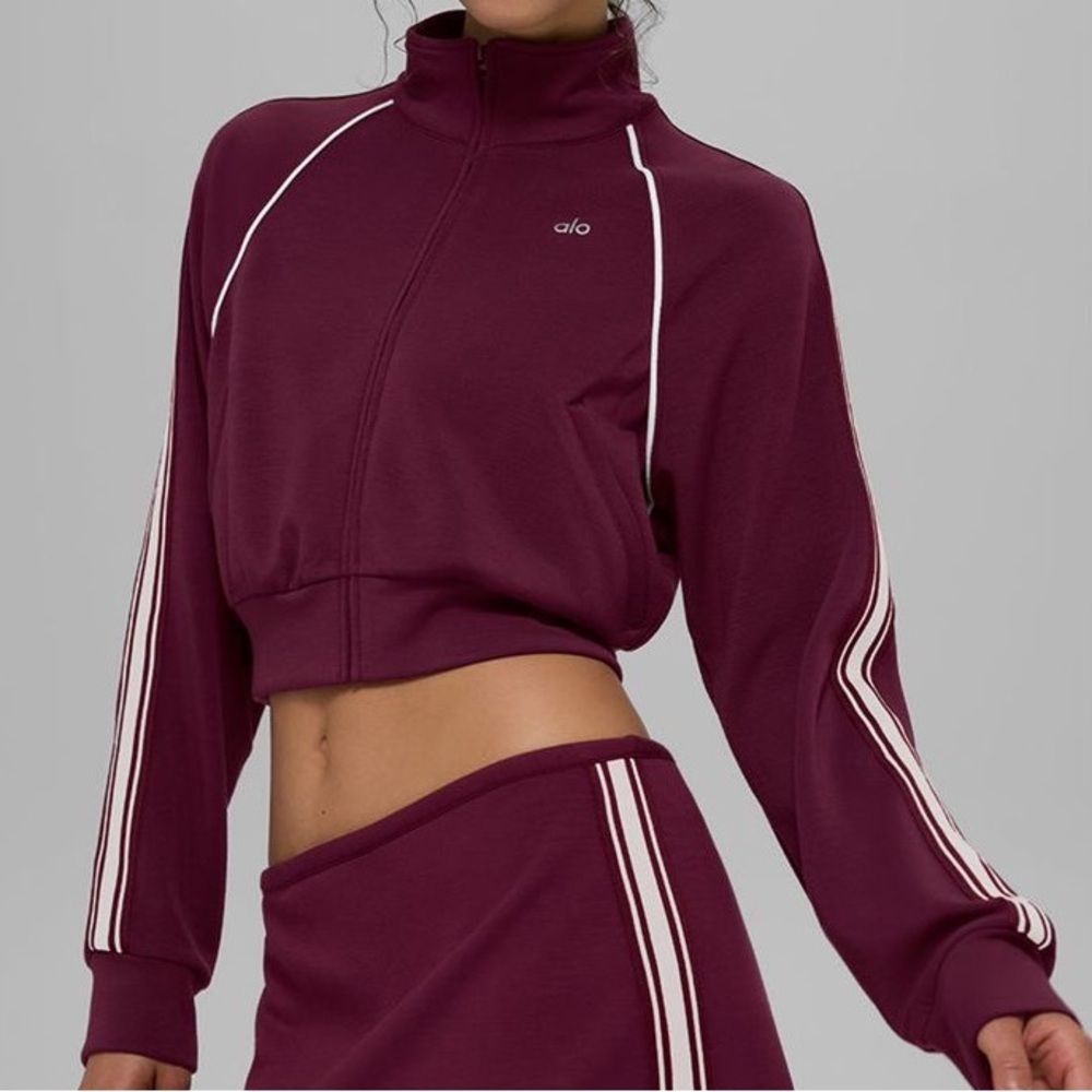 NWT Alo Track Star Full Zip Jacket - Picture 3 of 3